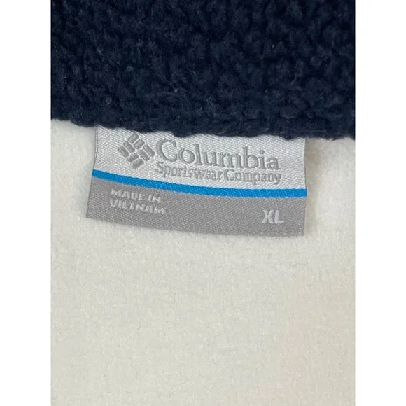 Columbia NWT Women's Long Sleeve Cropped Fleece Pullover, XL, Navy/White - Picture 12 of 16